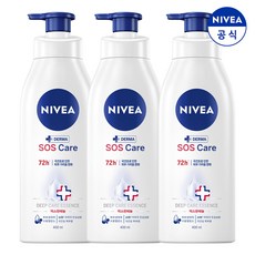 니베아 SOS 케어 바디로션, 400ml, 3개 니베아 SOS 케어 바디로션, 400ml, 3개