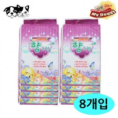 50매(라벤다향)(8개입)(1박스)/BK 향그린 패드 마이도기 강아지, 상세페이지 참조 