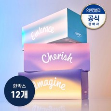 컬러 무드업 티슈 164매x12입, 없음, 12개
