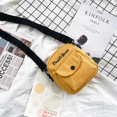 뽀야만물상 켄버스미니크로스백 여성 작고깜찍 소녀 학생 클래식 심플 숄더백 핸드폰가방