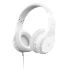 모토로라 모토엑스티 120 유선 접이식 헤드폰, 화이트, MOTOXT120