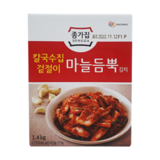 종가집 마늘 듬뿍 1.4kg 겉절이 김치 코스트코(아이스박스 무료포장+아이스팩), 1개