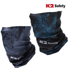 K2 베이직 멀티스카프 목토시 (네이비/블랙) 에어로실버 원단 흡습속건성 쾌적하게 착용 UV차단, 블랙
