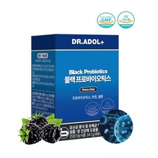정품) 닥터아돌 블랙베리 프로바이오틱스 유산균 특허균주 투입균수 600억CFU 보장균수 100억CFU