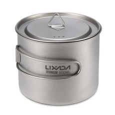 Lixada 1600ml 티타늄 냄비, Pot 1600ml, 1 건