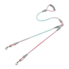 파스텔펫 반려동물 트윈 그라데이션 리드줄, 핑크, 1개