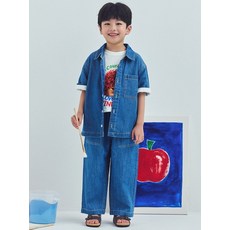 탑텐 TOPTEN KIDS 공용) 헤지데님 9부 팬츠_MKF2DP3011 MKF2DP3011 143734