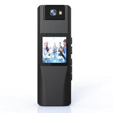 휴대용 L12 비디오 레코더 1080P 바디 카메라 비디오 사운드 레코더 캠코더 180° 회전 각도 LED 필 라이트