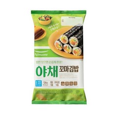 풀무원 탑티어 한끼 자취 식사 추천 꼬마 야채김밥 (124g) 포만감 간단 간편 야식, 124g, 17세트