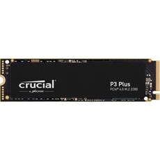 크루셜 Crucial P3 Plus 2TB PCIe Gen4 3D NAND NVMe M.2 SSD 최대 5000MB/s - CT2000P3PSSD8