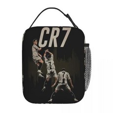 CR7 Ronaldos 절연 도시락 가방 남성 및 여성용 보관 식품 상자 휴대용 쿨러 피크닉용 보온, [01] 26x21x11cm, [14] 14, 1개