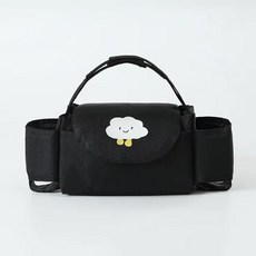 만화 유모차 정리함 기저귀 가방 기저귀 가방 캐리지 버기 유모차 카트 바구니 후크 액세서리, 4), 1개