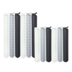 리빙베리 봉지집게 대형 6p +특대형, WHITE + GRAY + DEEP GRAY, 2세트
