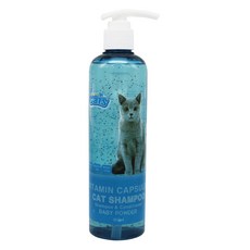 더캣츠 고양이 비타민 캡슐 샴푸 베이비파우더 300ml, 12개