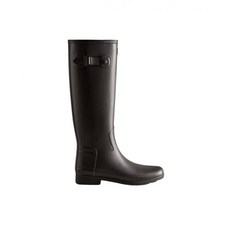 여성 헌터 오리지널 리파인드 톨 레인 부츠 블랙 Hunter Original Refined Tall Rain Boots Black WFT2200RMA-BLK