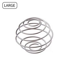 스테인레스 밀크 쉐이크 단백질 쉐이커 볼 와이어 믹서 믹싱 스프링 주방 도구 1, 52mm, 1개