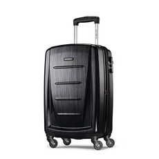 Samsonite 윈드필드 2 하드사이드 익스팬더블 스피너 휠 캐리어 캐리온 20인치 차콜, Carry-On 20-Inch, 브러시드 무연탄, 1개