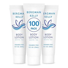 BERGMAN KELLY travel size Body Lotion (1 fl oz 100 pk white tea), Mini Size 0.5 Ounce, d. 100 Pack