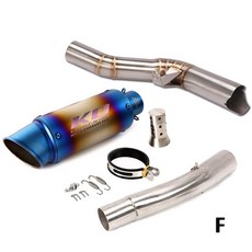 스즈키 GSXR600 GSXR750 2008-2010 배기 고양이 삭제 파이프 중간 링크 튜브 슬립 51mm 머플러 DB 킬러 맞, 1개