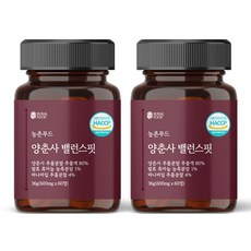 농촌푸드 양춘사 추출물 바나바잎 밸런스핏, 2개, 60정