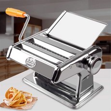 TEMKIN 3 in 1 수동 파스타 기계 스테인레스 롤러 메이커 가정용 면류용 3-5mm, Orange, 1개