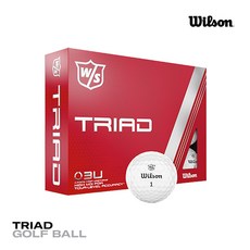 [윌슨정품] Wilson TRIAD 3피스 골프볼, 단품, 사이즈 - 윌슨골프공