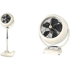 Vornado VFAN 빈티지 에어 서큘레이터 팬 번들 소Sr. 받침대 화이트