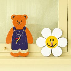 캐릭터 wiggle wiggle wall clock 위글위글 벽 스탠드 소품 시계 데코