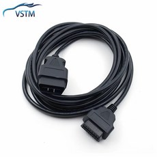 Acheheng 연장 케이블 수-암 커넥터 ODB2 EML 327 어댑터 진단 도구 5m 16 핀 OBD 2 II Elm327, 한개옵션0