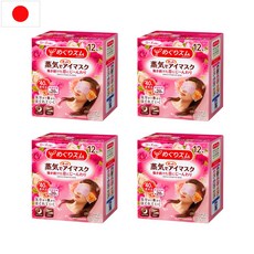 일본 카오 메구리즘 온열안대 수면안대 로즈 향 12개입