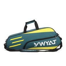 문리버 15L대용량 테니스 가방 다목적 방수 더블 숄더 배드민턴가방 더플백, 그린
