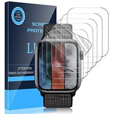 44mm 애플워치 SE 6세대 액정보호필름 6개 C03 LK [6 Pack] Screen Protector Compatible with Apple Watc, One Color_One Size, One Color, One Color_One Size