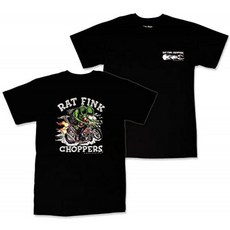 쥐 핑크 몬스터 T 셔츠 "Rat Fink Choppers"블랙 [RIT204BK (S)