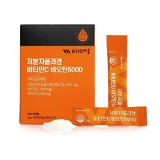 비타민마을 저분자피쉬콜라겐 비타민C 비오틴 5박스(5개월분), 60g, 5개