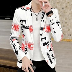 [Myshe]남자 정장 자켓 트랜드 슬림핏 자켓 캐주얼 Cow618XZ08