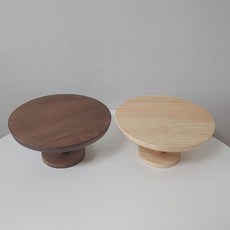 우드 받침대 원목접시 원형접시 식기 주방소품 제기 나무, 연한브라운, 1개