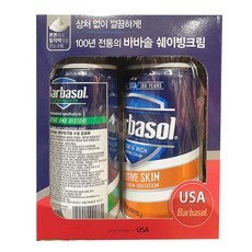 바바솔 쉐이빙크림 면도거품 283g X 2입