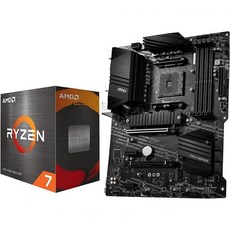 INLAND INDRAL Micro Center AMD Ryzen 75700X 8코어 16스레드 잠금 해제 데스크톱 프로세서 번들MSI B550 A PRO Series 마더보드, AMD Ryzen 7 5700X + MSI B550-A - 라이젠75700x3d