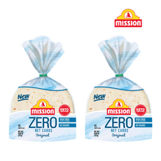 [Mission Zero] [1+1] 미션 제로 또띠아 무탄수화물 제로슈가 또르띠아 252g 2개 Mission Zero Net Carbs Original 252g