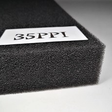 어항 생화학 장식 면 스폰지 필터 연못 검은 거품 탱크, 35PPI_50cmx12cmx2cm, A.50cmx12cmx2cm