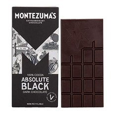 Montezuma Dark Chocolate Absolute Black Cocoa 90G (Pack of 6) 몬테주마 다크초콜릿 앱솔루트 블랙 코코아 90G (6개입), 1개, 639.56g - 앱솔루트코코아