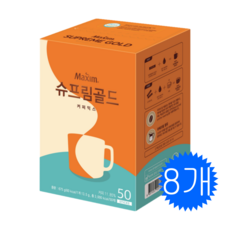 맥심 슈프림 골드 커피믹스, 8개, 50개입, 13.5g