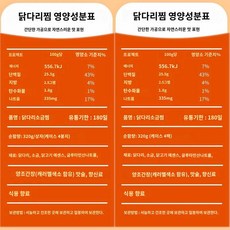 반 아주머니 껍질 벗긴 닭다리 고단백 포만감 가벼운 닭살 즉석 헬스 조리대용 식욕 해소 간식, 마라맛 1박스(닭다리 4개 포함), 320g, 4개