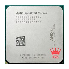 [CPU] 사용 AMD A4-Series 프로 A4-8350B A4 8350 3.5 GHz 듀얼 코어 스레드 CPU 프로세서 AD835BYBI23JC 소켓 FM2, 한개옵션0
