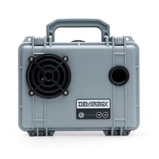 DemerBox: 방수 휴대용 견고한 야외 블루투스 스피커. 큰 사운드 + 딥 베이스 40시간 이상의 배터리 수명 드라이 박스 + USB 충전 멀티 페어링 파티 모드 (프, Jetport Silver