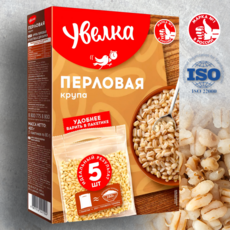 Увелка перловая крупа в пакетиках, 5 шт, 400 г