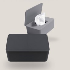 수분 보존 수납 위생 물티슈 케이스 티슈캡, 그레이, 1개