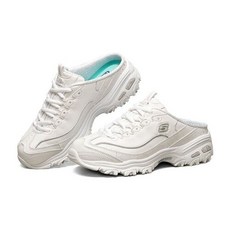 스케쳐스 SKECHERS 우먼스 딜라이트 뮬 블로퍼 슬리퍼 운동화 11958-WHT