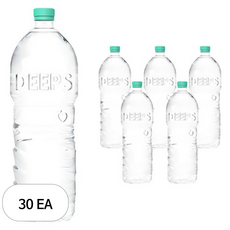 Deeps 에코그린 무라벨 먹는해양심층수, 30개, 2L