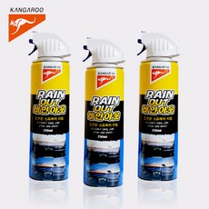 캉가루 레인아웃 자동차유리 발수코팅제 스프레이, 3개, 250ml